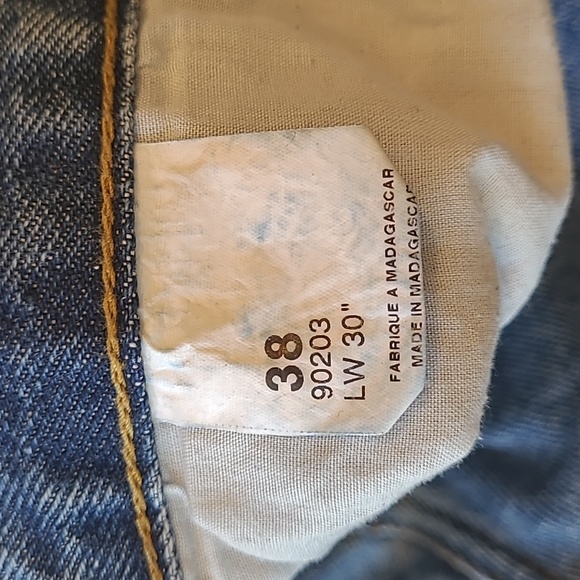 FULL BLUE Denim Blue Jeans Adult 38X30 - Picture 7 of 8